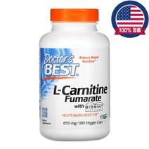 닥터스베스트 L카르니틴 푸마르산염 855mg Carnitine 대용량 180식물성캡슐, 180개입, 1개