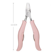 내성발톱와이어 내성발톱교정기 발가락 손톱깎이 전문 스테인레스 스틸 내성 발톱 니퍼 발 페디큐어 커터 족부 케어 피트 플라이어 수공구, [03] 분홍색