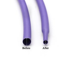 열수축비닐 투명포장지 선물포장비닐 1M 보라색 직경 1 2 3 4 5 6 7 8 9 10 12 14 16 20 25 30 40 50 mm 튜브 2:1 폴리올레핀 케이블 슬리브 절, 30mm x 1 Meter, 01 보라색