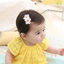 도도앤뉴 유아 아기 오렌지 마말레이드 똑딱핀 머리핀