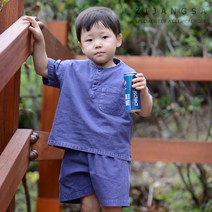 10137 아동반바지(30수한벌) 유아동생활한복 유치원등원복 어린이집원복