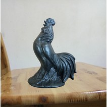 쇠문진 철 수탉 홈 장식 발코니 거실 침실 주철 문진 공예 창조, [02] 갈색 (거근)