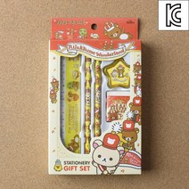 1+1 리락쿠마 문구세트 연필 지우개 자 신학기선물세트 연필깎이