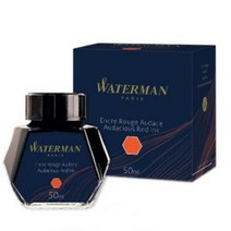 NS ink waterman 기록 만년필 병잉크 소장 수입 워터맨 펜 50ml france, 본상품선택, 레드