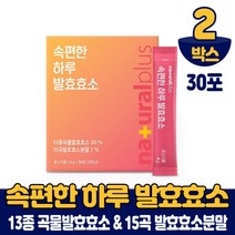 속편한 발효효소 곡물 발효 효소 분말 가루 스틱 고함량 높은 효소함량 역가수치 식약처 해썹 인증, 2개, 30포