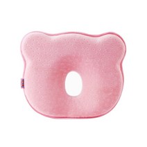 스테레오 타입 베개 메모리 폼 안티 바이어스 헤드 교정 모양 수면 라텍스 베개, 분홍색