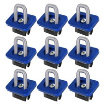 픽업트럭텐트 지프텐트 원터치차박텐트 스테인레스 스틸 픽업 트럭 베드 사이드 월 클립 1 세트 자동차 타이 다운 앵커 쉐보레 실버라도 콜로라도 GMC 시에라 캐니언용, 3.파란