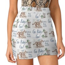 Jockey On Horse Mint Julep Derby 여성용 스커트 숨기기 포켓 테니스 골프 배드민턴 달리기