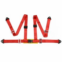아마존 Dyno Racing 안전 벨트 스타일 대회용 4 포인트 스냅인 5.1cm(2인치) 레이싱 하네스 캠록 포함 (레드) YC100857, 01 빨간