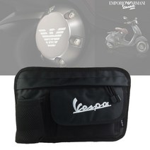 베스파 로고 가방 수납 스쿠터용품 바이크용품 베스파악세사리 베스파튜닝 수납, (01)블랙