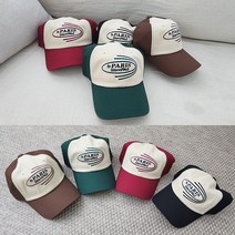 한스모자 레트로 PARIS 야구모자 톤엔톤 깊은핏 볼캡