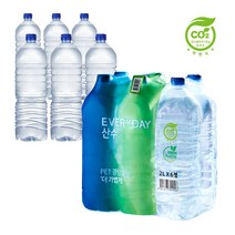 가벼운샘 2L x 24병 먹는물 산수음료 무라벨 생수 대용량 먹는샘물 배달