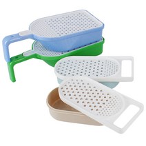 손잡이 생즙강판 사각강판 감자전만들기 도구, 선택4: 한샘 사각강판(블루)