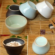 밥공기 도자기 밥그릇 전통 자기 세라믹 그릇 1P, 블루