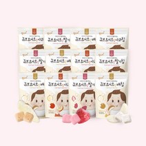 맘스미 큐브요거트랑 과일칩 12봉세트 (딸기 사과 배), 사과6+배6