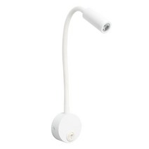 플리츠벽조명청동 3W LED 독서 빛 블랙 화이트 실버 구즈넥 벽 램프 침대 머리판 책상 4000K 머리맡 스위치, 06 white with swtich_03 6000K