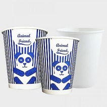 9온스 종이컵 (무지 곰돌이), 종이컵 9온스 (무지)