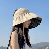 [앙상블] 빅 챙 자외선 차단 모자 여성 여자 여름