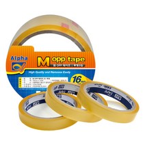 [알파] OPP테이프 16mmx25M(1팩=3입), [2033260]옵션없음