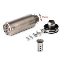 오토바이 배기 SC 머플러 야마하 혼다 GSR750 Z250SL 400 Z800 900 CBR300 500 S1000 ER6N SV650 R1 R3 R6 51mm 60mm, 7.SC 51mm