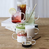 [사라반] 비라운드 카페 글라스 일자 내열 유리 머그컵 7종, 옵션6. 비라운드일자머그530ml[M07/1p]