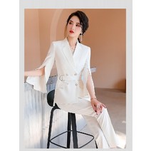 한스마켓 여성 나팔소매 트임 고급정장세트 난타 무대의상