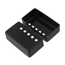 전자악기 기타용품 전자오르간 험버커 LP 기타 픽업 커버 니켈 2 개 세트 50mm 및 52mm P ole용 간격 Ep, 01 BK