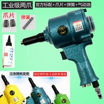 리벳건 리벳제거 에어 공압 팝너트건 리벳기 전동, 산업용 2클로+1세트(사진참고)