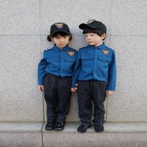 유아경찰복 아기 여아 남아 상하세트 경찰관