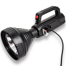 초고광도&내구성 휴대 편리 탐조등 1000M 장거리 사정 지속 사용 80시간 LED 실외 다기능 방수성 2급 조절 가능 탐조등, (초고광도 휴대용 탐조등 블랙)x4