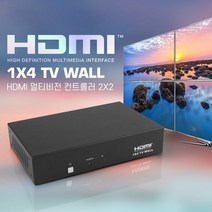 아이앤유컴퍼니/ CS HDMI 1X4 멀티비젼-VGA또는VBS 입력가능, 상세내용표시