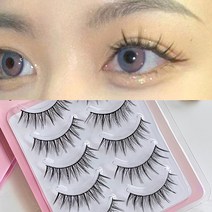 떨샵 아이하라 속눈썹 인조 가닥속눈썹, 1개, 쁘띠업 속눈썹 5쌍_A08