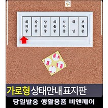 강사 사무실 상태안내 걸이형 표지판 푯말 아크릴현판 CCTV표지판 CCTV설치안내문 당기시오
