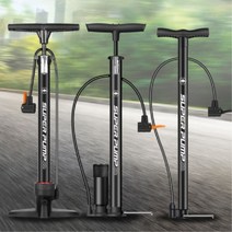 코스토프 가정용 고압 바람넣는기계 전동킥보드바람 에어펌프, 1개, 실버 기압계 포함