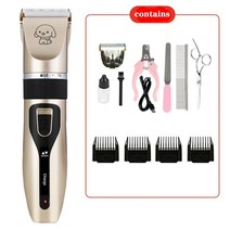 강아지이발기 바리깡 고양이 애견 미용 반려동물 스마트 테디 개 특수 기 클리퍼 작은 이발사 도구 트리밍 및 전단 아티팩트 전기, F.업그레이드 스탠다드  스틸 평가위  케어 3종세트