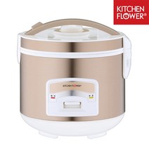 키친플라워 쿠킨 전기보온밥솥 10인용 KCJ-1000ZN 원터치 대형 보온밥솥 1.8L