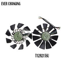 95MM 원래 T129215SU DC 12V 0.5A Asus GTX760 780 780TI R9 280 290 R9 280X 290X R9 390 390X GTX970 VGA, 1개, 단일, 5PIN 1PCS