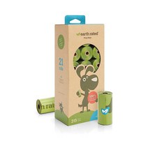 Earth Rated 강아지 배변 봉투 새로운 외관 누출 방지 보장 및 매우 두꺼운 쓰레기 봉투 싱글 리필 롤 강아지용 무향 315개, Unscented