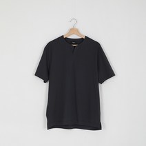 MMMW 헨리넥 수피마 100수 무지 남자 여름 반팔 티셔츠 - D.GREY / 다크그레이