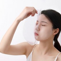 FaSola 일회용 비닐 마스크 팩 보습 커버 100매입