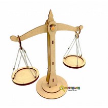 큐밸리 양팔저울 만들기(MDF)기본 구성 미니 피규어, 상세페이지 참조, 상세페이지 참조