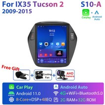 JMCQ-2 딘 4G 안드로이드 11 자동차 라디오 현대 IX35 투싼 2 2009-2015 스테레오 멀티미디어 비디오 플레, 08 S10-A-Camera