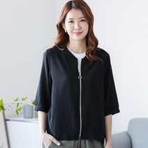 물론 여성 인견 에어블루종 자켓