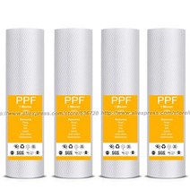 10 인치 역삼 투 시스템 교체 필터 세트 수지 SFN 탄소 CTO 침전물 SED, 03 4 PPF filters