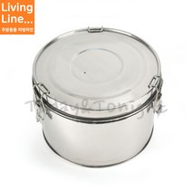 Kitchen 스텐 이중 국통 대용량 보온 도시락 배달 스텐통 보관통 대형 국산 급식 유압 밀폐통, ♥Kitchen_이중국통 40호♥, 1개