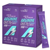 대상웰라이프 아르기닌 파우더 20p, 2개, 120g