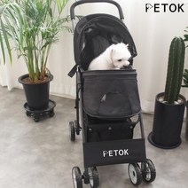 펫톡 피콜로 애견 유모차 블랙, 단품