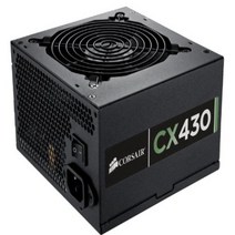 CORSAIR CX Series CX430 430 Watt 80+ Bronze Certified Non-Modular Power Supply null, 1개, Black, Green