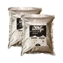 농사친구 바이오차 100% 참나무 숯 7L 토양개량 분갈이흙, 2개, 7000ml