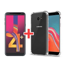 QGLASS 갤럭시 J4 플러스 강화유리필름 + 범퍼케이스, 1세트